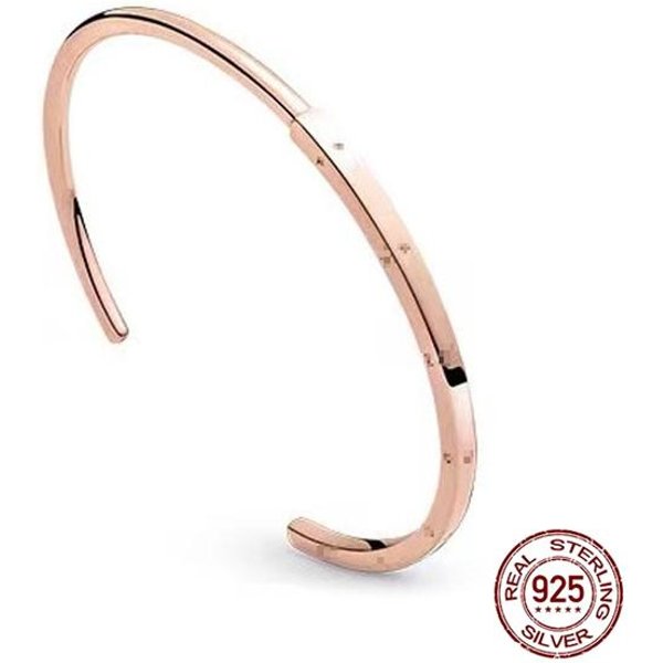 Estilo CláSico Plata Ajuste Pulsera Original Para Abalorios DIY JoyeríA Moda Mujer Regalo Dorpshipping 16Cm-image