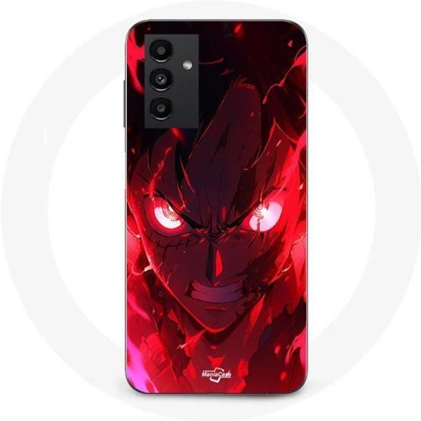 Funda - Samsung - Galaxy A13 5G - Arte Gear Luffy - Flexible - Roja-image
