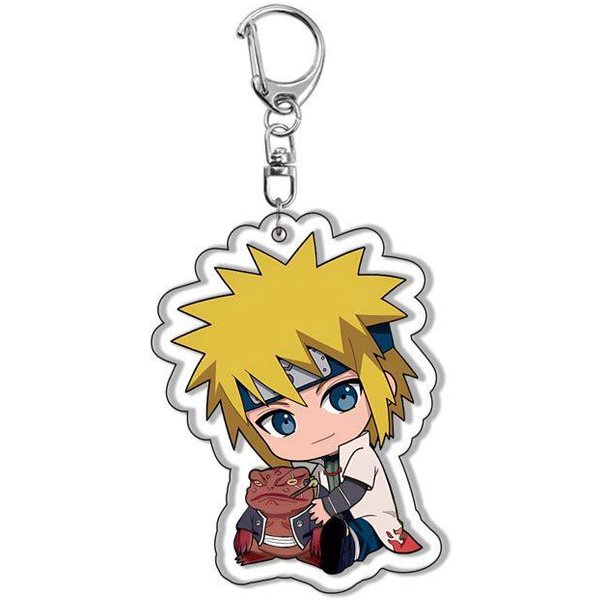 Naruto Shippuden Uzumaki Naruto Akrylowy Breloczek Dwustronna Figurka Anime Wisiorek Do Plecaka Breloczek Do Kluczy Prezent Dla FanóW 55Mm Yellow-image