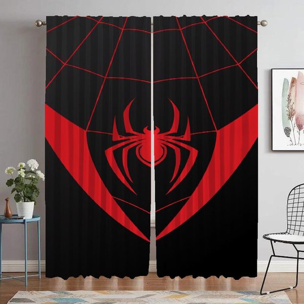 Cortinas Blackout Para ArañAs De CáMara Cortinas Modernas Para Sala De Estar 2 Piezas Estores Cortinas De Ventana DecoracióN De Halloween Cocina W132Xh241Cmx2Pcs-Cl-image