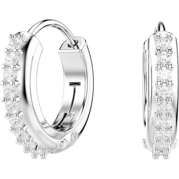Pendientes Swarovski Matrix De Circonita CúBica De Corte Redondo Chapados En Rodio Para Mujer Blancos 5690670 Box (Random Color) White-image