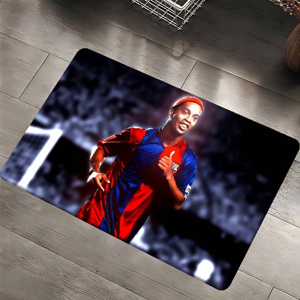R-Ronaldinho Deporte Estrella De FúTbol Felpudo HabitacióN Infantil DecoracióN Dormitorio BalcóN Felpudo Antideslizante Felpudo Sala De Estar Alfombra De ÁRea 40X60 Cm-image