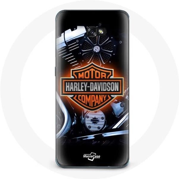 Funda - Maniacase - A5 2017 - Negra - Flexible - Logo Harley Davidson-image