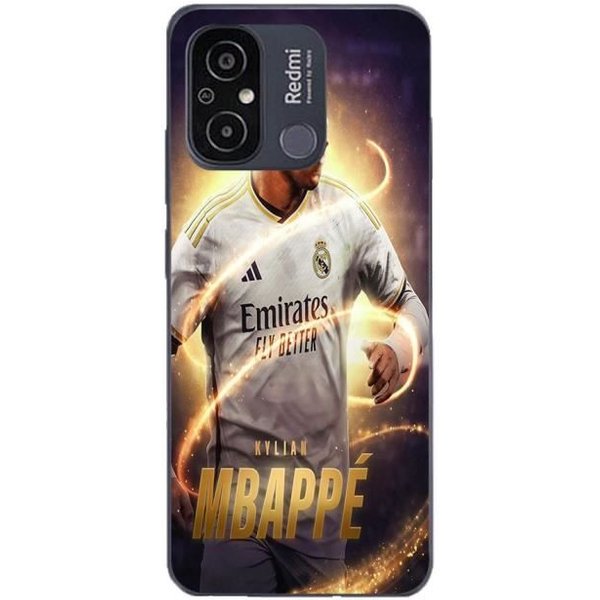Coque Maniacase Pour Xiaomi Redmi 11A Kylian Mbappe Real Madrid Wallpaper Negro-image