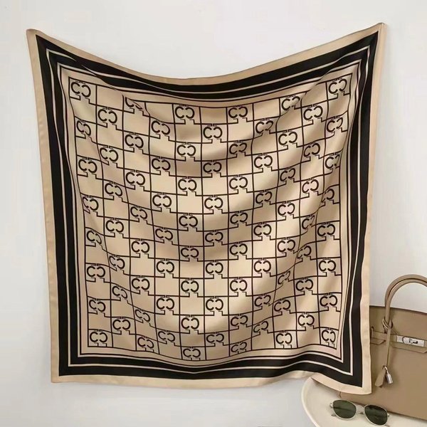 PañUelo De Seda 90*90Cm PañUelo Para La Cabeza Para Mujer Moda Cuatro Estaciones Accesorios Para El Cabello Hiyab Foulard Bandana Chal PañUelo Para La Cabeza-image