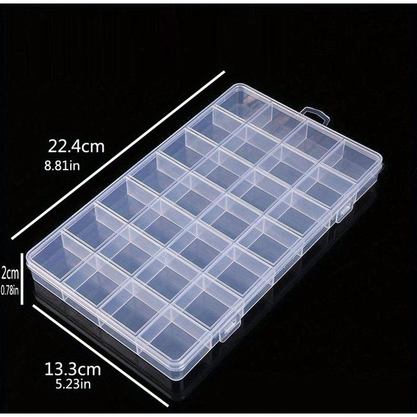 Organizador De Joyas De PláStico Transparente, Organizador De Escritorio Rectangular Para Anillos, Pendientes Y Collares, DiseñO Con BotóN A PresióN, Multifuncional. Transparente-image
