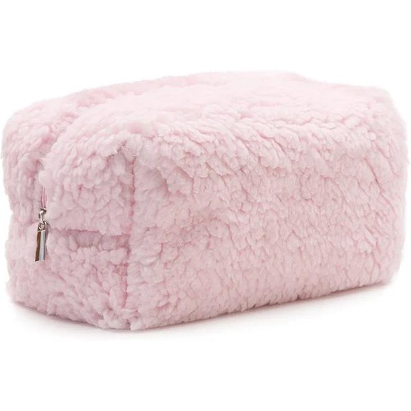 Kosmetyczki Z Futra Z WełNy JagnięCej Dla Kobiet MięKki Organizer Na Kosmetyki PodróżNe Etui Na Kosmetyki Dla Pań I DziewcząT Torba Do Przechowywania NiezbęDnych Rzeczy-image