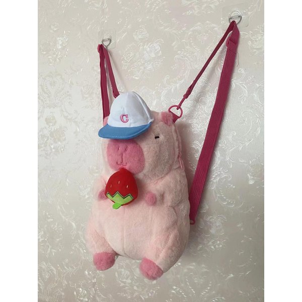 Mochila De Peluche Capibara Kawaii Moda MuñEco De Peluche Bolso De Piel Bolso Infantil Bolso De Hombro Mini Mochila Bolsos Regalos Para Novia 31Cm-40Cm-image