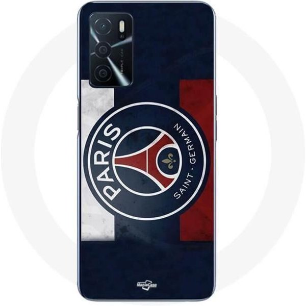 Coque Pour Oppo A16S - Maniacase - Paris Saint Germain - Silicone - Noir - Mixte-image