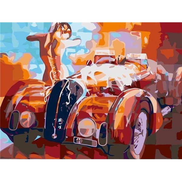 Pintura Diamante 5D Coche Bordado Diamante Auto Imagen Mosaico Punto De Cruz DecoracióN Hogar 20X30CM-image