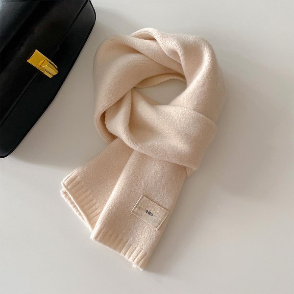 Bufanda Coreana De Lana Tejida Gruesa CáLida Para Mujer Hombre OtoñO Invierno PañUelo Para El Cuello PañUelo Grueso Cortavientos Resistente Al FríO Envoltorio 20X156Cm Gray-image