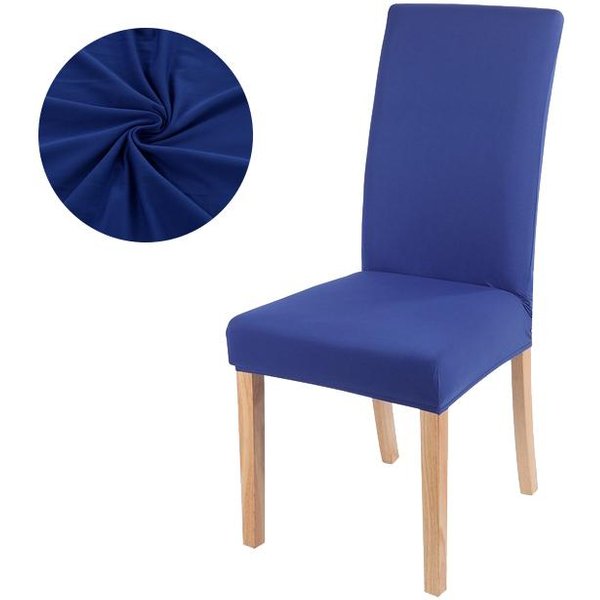 1 /2 /4 /6 -Piezas Fundas EláSticas Para Sillas De Comedor Cubierta De Silla De Color Sencillo Funda Para Asiento De Silla Para ÁRea De Comedor Lavable ExtraíBle 1-Pcs-image