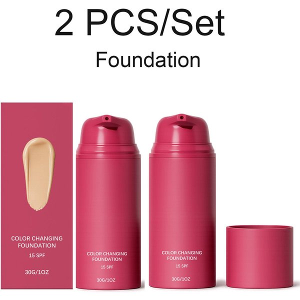 PodkłAd ZmieniająCy Kolor Pod WpłYwem CiepłA Naturalny Odcień I Matowy Spray UtrwalająCy Zestaw SPF50 Kontrola Sebum NawilżAjąCy DłUgotrwałY Makijaż-image