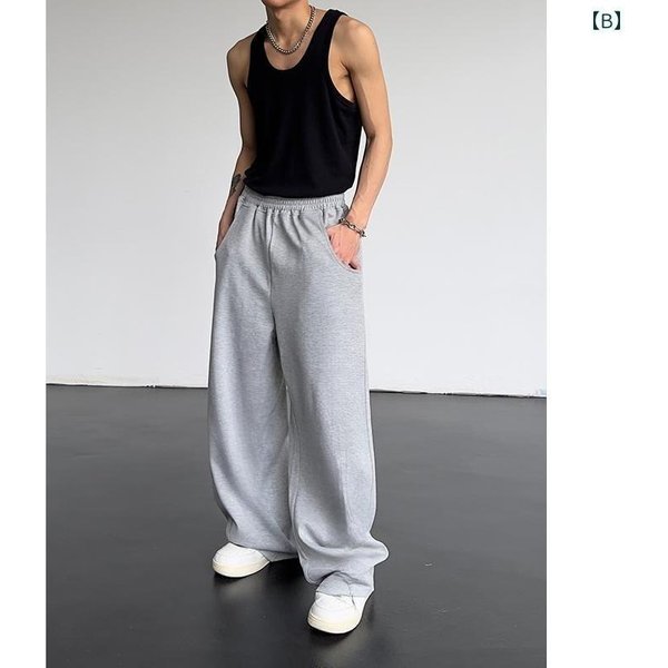 Spodnie Dresowe High Street Casualowe Spodnie MęSkie Harajuku Oversize Sportowe Zimowe Jesienne Bardzo Przystojne MęSkie Spodnie Z Prostymi Nogawkami 2XL-image