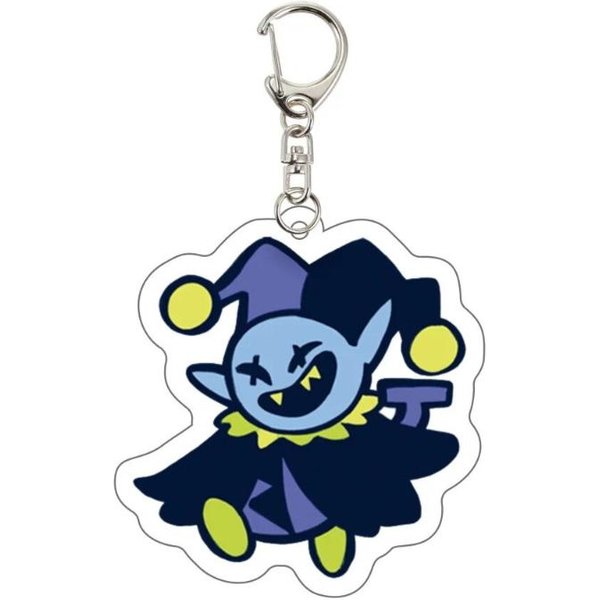 Juego Deltarune Susie Kris Berdly Spamton NEO Llavero De Cosplay Llavero De AcríLico Kawaii Accesorios Para Bolsos Adorno Prop 5.5Cm Blue-image