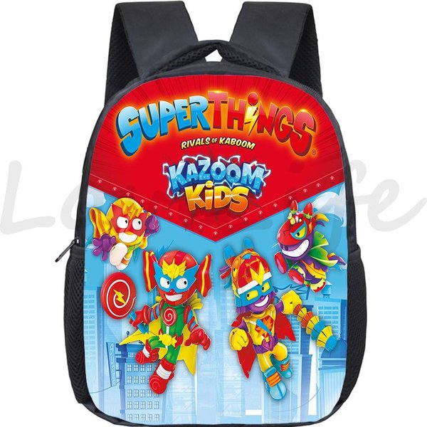 Superzings Serie 8 Mochila NiñOs GuarderíA Bolsa Dibujos Animados Juego Super Zings Mochilas Escolares Infantiles Impermeable Mochila-image
