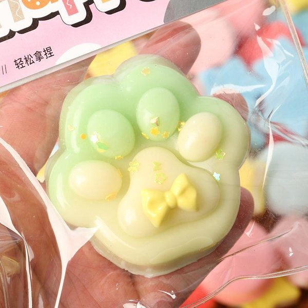 Taba Squishy Garra De Gato Juguete Para Aliviar El EstréS SúPer Suave Juguetes Sensoriales Fidget Para NiñOs Adultos Ansiedad RelajacióN Apretar Regalos Beige-image