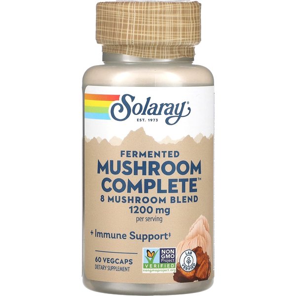 Fermented Mushroom Complete, 1,200Mg, 60 CáPsulas Vegetarianas (600Mg Por CáPsula)-image