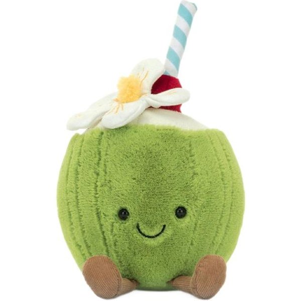 Urocze Pluszaki Cytrynowo-Kokosowe Urocza Cytrynowa Woda MięKka Pluszowa Zabawka Lalka KreskóWkowa Dekoracja Domu Kawaii Breloczek Do Torby Prezenty Urodzinowe Beige-image