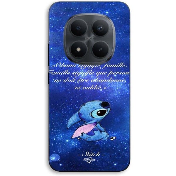 Funda De TeléFono - Maniacase - Xiaomi Redmi Note 15 Pro 5G - Silicona TPU - DiseñO Stitch Disney - Negro Negro-image