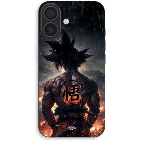 Etui Na Telefon - Maniacase - Iphone 16 - Dragon Ball Goku Kanji - Silikon - MięKkie Czarny-image