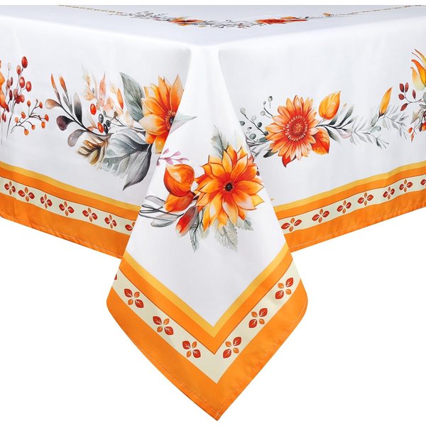 Mantel Rectangular De Hoja De Arce OtoñAl DecoracióN De Mesa Impermeable Para Boda Fiesta DecoracióN De AccióN De Gracias 100X160Cm-image