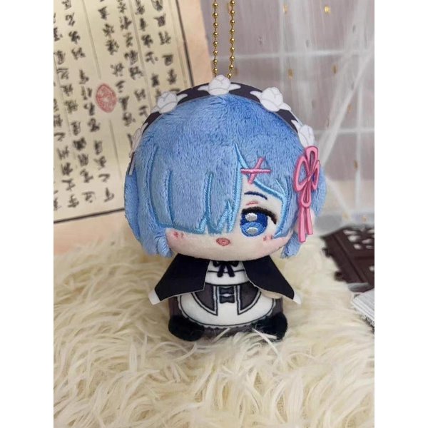 Life In A Different World From Zero Pluszowa Lalka Rem Anime Cosplay Wisiorek Breloczek KreskóWkowa Postać Pluszak Prezent Urodzinowy Dla Dzieci 10Cm-image