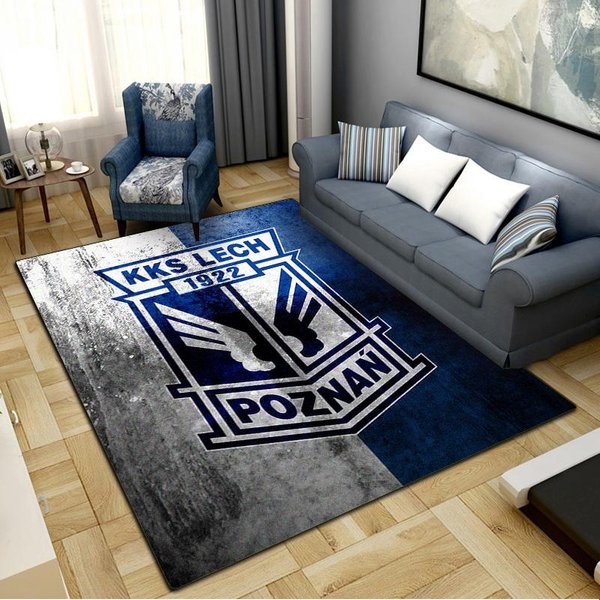 Dywan Lech Poznań Do Salonu Sypialni Dekoracja Domowej Kanapy, AntypośLizgowa Mata PodłOgowa Dla Dzieci 70X100Cm( 27X39In ) Gray-image