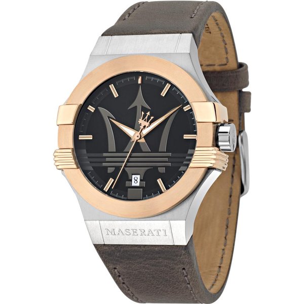 Reloj De Cuarzo Para Hombre Maserati Potenza Piel Gris R8851108014 Gris-image