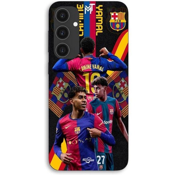Funda Para Samsung Galaxy S25 Fe Lamine Yamal Fc Barcelona Fondo De Pantalla Maniacase Negro-image