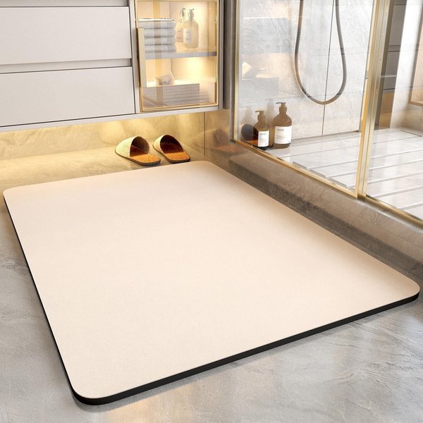 Prosta Mata Diatomitowa Pod Drzwi Toalety, Mata AntypośLizgowa, Domowa Mata ChłOnna, Mata Pod Stopy Do łAzienki, Mata Toaletowa 50 * 80Cm-image