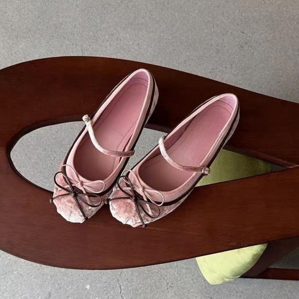 Buty Damskie PłAskie Uniwersalne Kokardka Modne Sukienka Buty Damskie Letnie Wygodne Mary Janes Baleriny Dla Kobiet 40-image