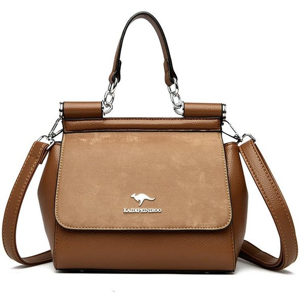 Nowa Modna Wysokiej Klasy Torba Jednoramienna Crossbody Torba Dla Kobiet W ŚRednim Wieku Prosta I Wszechstronna Modna Torebka Beige-image