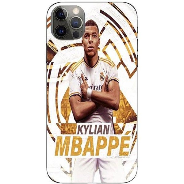 Coque Maniacase Pour Iphone 14 Pro Kylian Mbappe Real Madrid Wallpaper Celebration-image