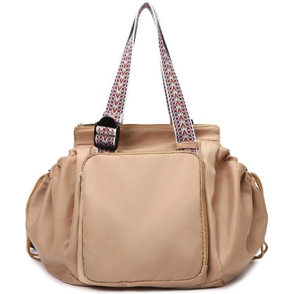 Mochila VersáTil Deportiva Bolsa Para Gimnasio Yoga Fitness Bolso Grande Con CordóN Bolso De Mano Hombro Mujer Bolso De Compras Al Aire Libre Mochila Bolsa Para Mamá-image
