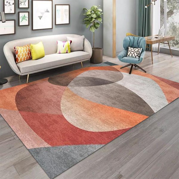 Alfombra NóRdica Para Sala De Estar, Alfombra Para Mesa De Centro, DecoracióN Moderna Minimalista Para El Hogar, Estilo GeoméTrico, HabitacióN Dormitorio, Alfombra De Piso De Noche 80*120Cm-image