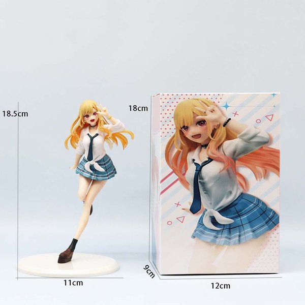 18Cm Oryginalna Figurka Anime My Dress Up Darling Coreful Kitagawa Marin Mundurek Parka Figurka Akcji PVC Statua Model Zabawka-image