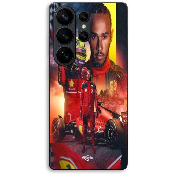 Funda Para Samsung Galaxy S26 Ultra Lewis Hamilton Scuderia Ferrari F1 Oficial Maniacase Negro-image
