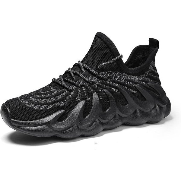 OtoñO Nuevos Zapatos Para Hombre Moda Suela De Gelatina Zapatos Deportivos CóModos Transpirables Zapatos Para Correr Ocio Transfronterizo De Gran TamañO 45 Black-image
