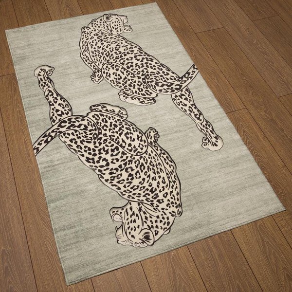 Boho Styl Gepard Dywanik Obszarowy AntypośLizgowy Zmywalny WzóR Lamparta Dywan PodłOgowy Do WnęTrza Salonu Sypialni Dekoracja 50X80Cm 20X31Inch-image