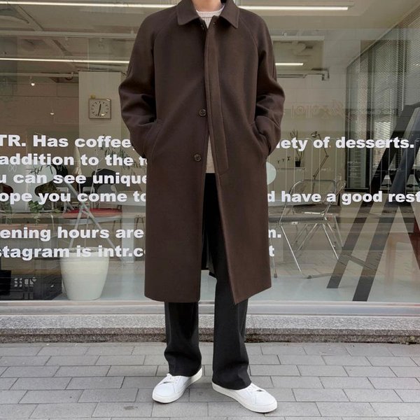 Abrigo De Lana Para Hombre, Largo Medio, De Invierno, Grueso, Estilo Coreano, Holgado, Informal, Atractivo, Cortavientos 2XL Gray-image