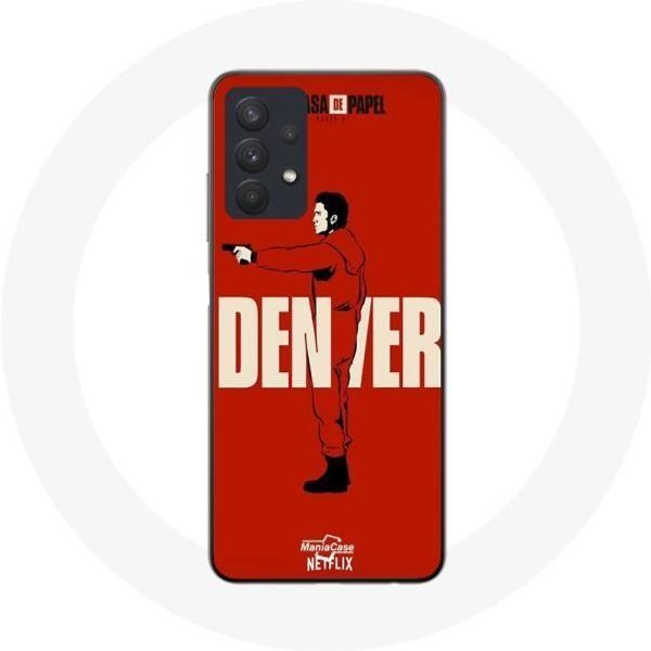 Funda Para Samsung Galaxy A32 5G - Maniacase - La Casa De Papel - Flexible - Blanca - Mixta-image