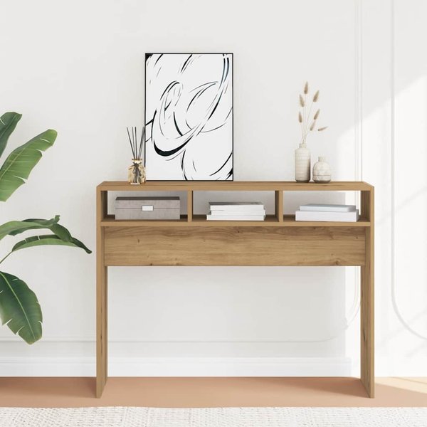 Vidaxl Mesa Consola, Roble Artisan, 105X30X80 Cm-image