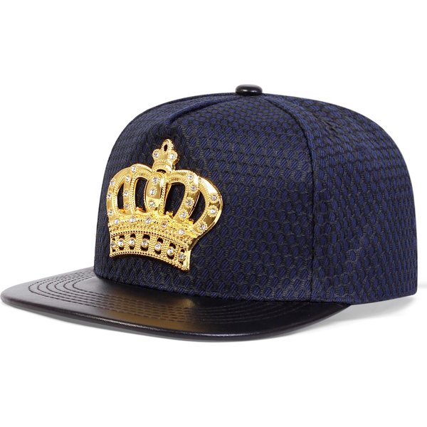 Doitbest Moda Verano Corona Europa Gorra De BéIsbol Sombrero Para Hombres Mujeres Casual Hueso Hip Hop Gorras Snapback Sombreros Solares Gorras Black-image