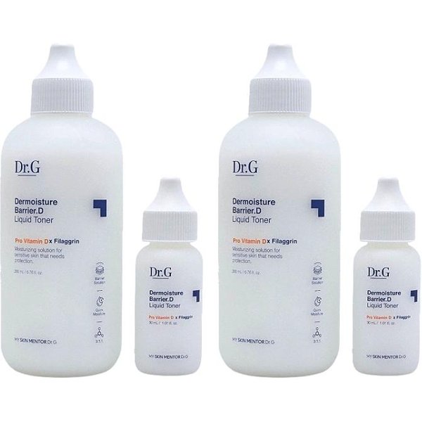 Dr.G Dermoisture Barrier.D Set De TóNico LíQuido (200 Ml + 30 Ml): TóNico Facial Coreano Hidratante Para Piel Sensible, Reparador De La Barrera CutáNea Y Cuidado Calmante. 200Ml+30Ml 2EA-image