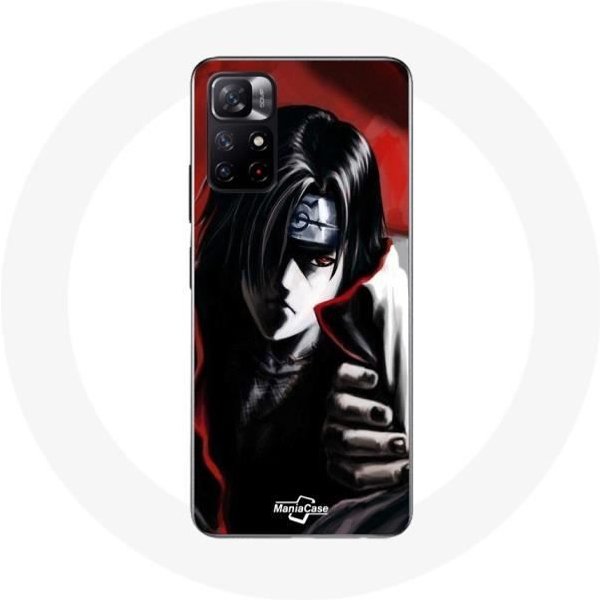 Funda - Maniacase - Xiaomi Redmi Note 11S 5G - Itachi Uchiwa - Flexible - Manga-image