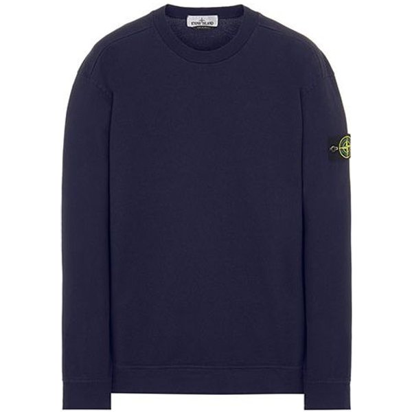 Sudadera Con Cuello Redondo Y Logo De Stone Island Para Hombre Azul Marino 761563750-V0020 L-image