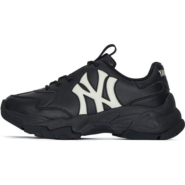 MLB Big Ball Chunky Casual VersáTil Aumentador De Altura Zapatillas De CañA Baja Zapatillas De Papá Unisex Negro 3ASHBCW3N-50BKS 38.5 Black-image