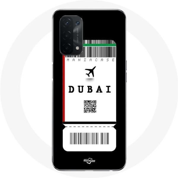 Funda Para Oppo A54 5G - Billete De AvióN DubáI - Flexible - ProteccióN - Mixta-image