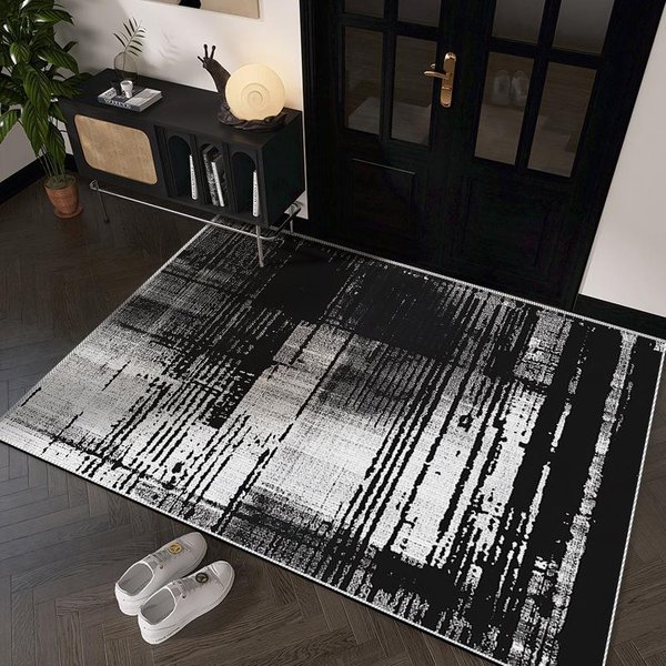 Nowoczesny Lekki Luksusowy Dywanik WejśCiowy Mata WejśCiowa Domowa Mata Pod Drzwi ChłOnna Mata AntypośLizgowa Dywanik CzyszcząCy 50 * 80Cm Crystal Velvet-image
